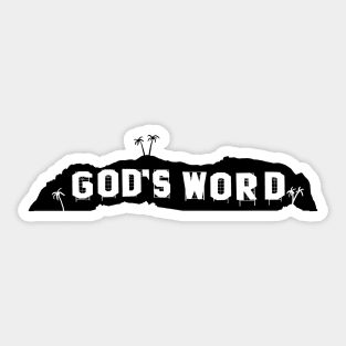 God's Word in Hollywood (big logo) Sticker